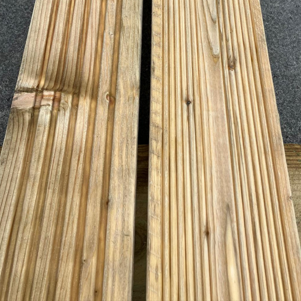 Kiln Dried Redwood Decking 29 x 124mm x 2.4meter's (Double Profiled)
