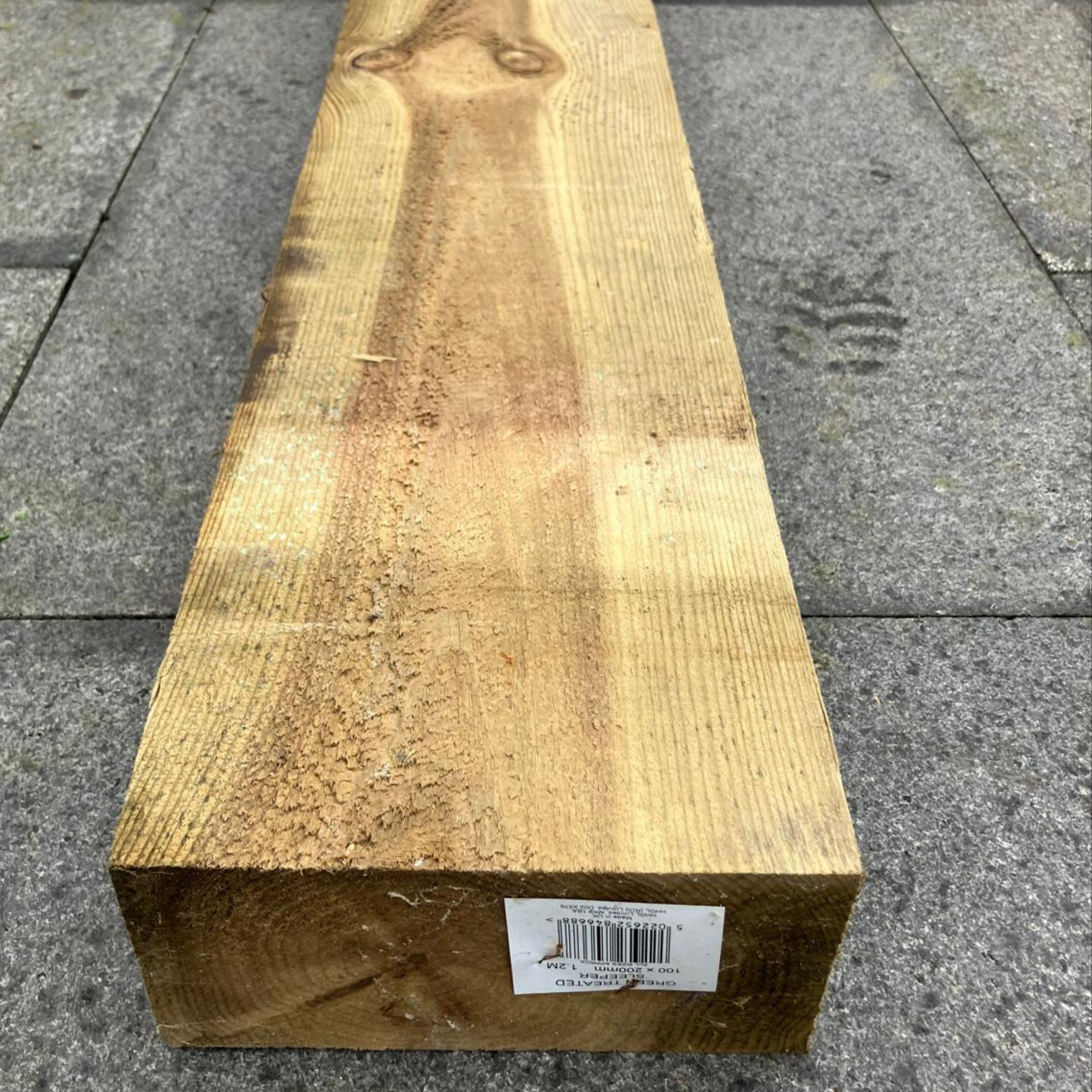 100 x 200 x 1.2m Green Treated Softwood Sleepers