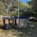 Log Fired Hot Tub (Integrated Stove)