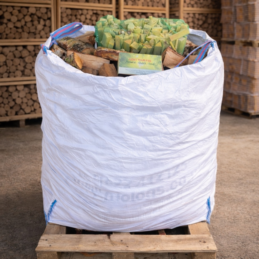 Kiln Dried Ash Firewood - Bulk Bag