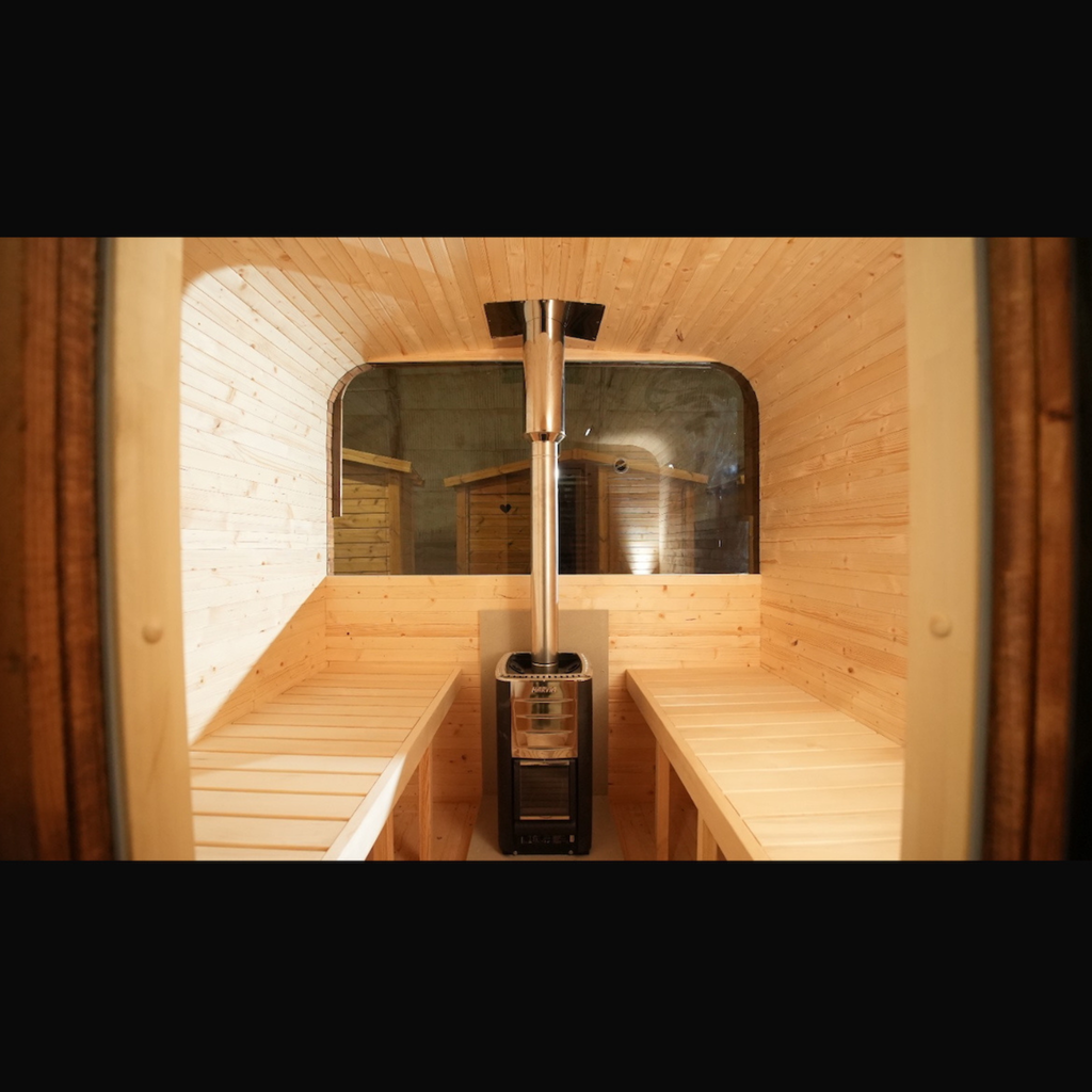 Hand Crafted Log Fired Sauna