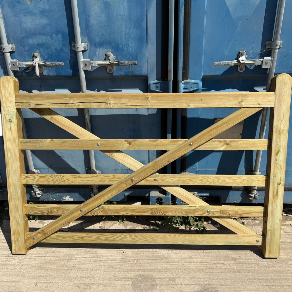 5 Bar Timber Field Gate 1.8m (6ft)