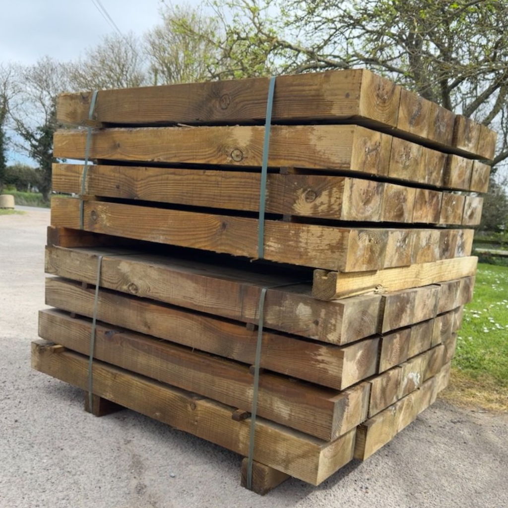 100 x 200 x 1.2m Green Treated Softwood Sleepers