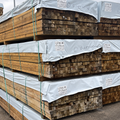 47 x 50 mm treated carcassing timber packs, showing cut ends and sides