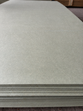 Moisture resistant MDF sheets, 2440 x 1220mm, stacked at Tendring Lumber Company